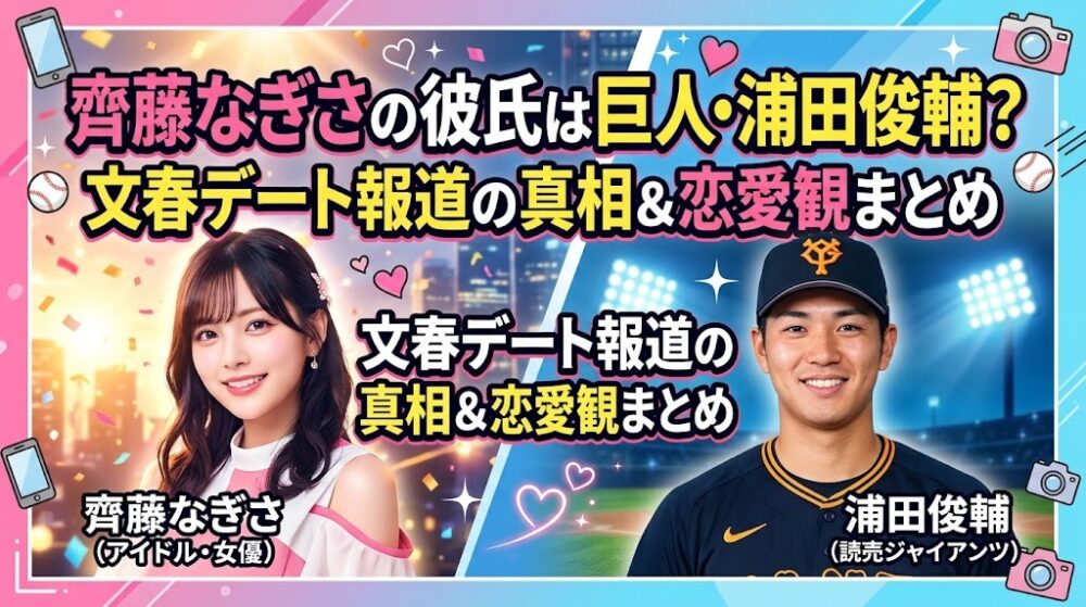 齊藤なぎさと浦田俊輔の熱愛デート報道